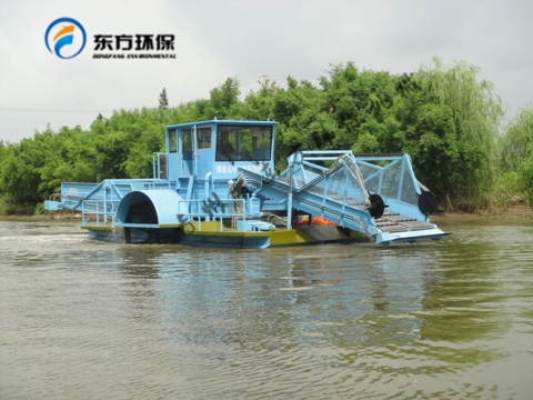 秦皇岛水务局购买的DFGC─110 型全自动水草收割船【视频】