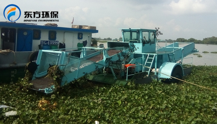 广东潮州市航运总公司购买的DFSHL─110型水葫芦打捞船【工作视频】